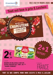 Catalogue E.Leclerc à Tourgéville cette semaine, valable du 03/03/2026 au 14/03/2026 Prospectus E.Leclerc à Tourgéville, "Tout est bon à prix E.Leclerc", 48 pages de promos valables du 03/03/2026 au 14/03/2026