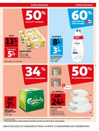Prix et réduction Carlsberg dans le prospectus Auchan Supermarché en cours Offre Carlsberg dans le catalogue Auchan Supermarché du moment à la page 3