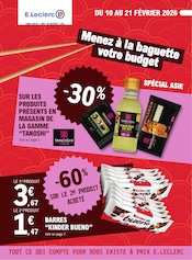 Prospectus E.Leclerc à Quimperlé, "Menez à la baguette votre budget", 48 pages de promos valables du 10/02/2026 au 21/02/2026