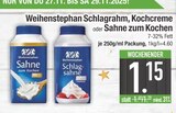 Sahne zum Kochen von Weihenstephan im aktuellen EDEKA Prospekt für 1,15 €