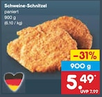 Schweine-Schnitzel im Netto Marken-Discount Prospekt Schweine-Schnitzel von im aktuellen Netto Marken-Discount Prospekt für 5,49 €