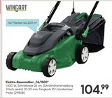 Elektro-Rasenmäher „36/1500“ von WINGART im aktuellen Hellweg Prospekt für 104,99 €