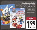 E center Suhl - Lizenz Adventskalender Angebot im Prospekt Lizenz Adventskalender bei E center im Suhl Prospekt für 1,99 €
