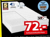 Matratze im Segmüller Prospekt Matratze im aktuellen Segmüller Prospekt für 72,00 €