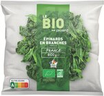 Épinards en branches bio - PICARD - Picard Épinards en branches bio - PICARD à 2,59 € dans le catalogue Picard
