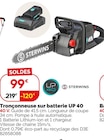 Tronçonneuse sur batterie UP 40 - STERWINS en promo chez Weldom Metz à 99,00 €