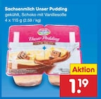 Unser Pudding im Netto Marken-Discount Prospekt Unser Pudding von Sachsenmilch im aktuellen Netto Marken-Discount Prospekt für 1,19 €