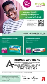 mea - meine apotheke Apotheken Prospekt der aktuellen Woche mit 4 Seiten, gültig von 01.06.2026 bis 30.06.2026, in Herne und Umgebung Aktueller mea - meine apotheke Apotheken Prospekt in Herne und Umgebung, "Unsere Juni-Angebote" mit 4 Seiten, 01.06.2026 - 30.06.2026
