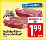 Jungbullen-Ribeye-Diamond-Cut-Steak Angebote bei EDEKA Germering für 1,99 €