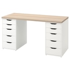 Schreibtisch Eicheneff wlas/weiß von LAGKAPTEN / ALEX im aktuellen IKEA Prospekt