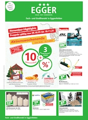 Aktueller EGGER Fachmarkt Baumärkte Prospekt in Künzing und Umgebung, "EGGER - HAUS. HOF. HANDWERK." mit 16 Seiten, 29.10.2025 - 10.11.2025