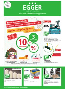 Aktueller EGGER Fachmarkt Prospekt für Dingolfing und Ungebung,  Seiten zum blättern EGGER Fachmarkt Prospekt EGGER - HAUS. HOF. HANDWERK. mit  Seiten in Dingolfing und Umgebung
