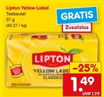 Yellow Label Teebeutel von Lipton im aktuellen Netto Marken-Discount Prospekt für 1,49 €