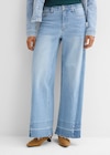 Wide-Leg-Jeans Mid Waist in eisblau  used aus 99% Baumwolle von bonprix im aktuellen bonprix. Prospekt