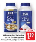 Kochsahne im Angebot bei E center in Ulm Kochsahne Angebote von Weihenstephan bei E center Ulm für 1,29 €