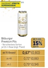 Bitburger Premium Pils Angebote bei Metro Ibbenbüren für 0,94 €