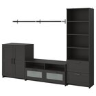 Aktuelles TV-Möbel, Kombination schwarz Angebot bei IKEA in Dortmund ab 275,95 €
