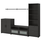 Aktuelles TV-Möbel, Kombination schwarz Angebot bei IKEA in München ab 275,95 €