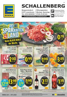 Coca Cola im EDEKA Prospekt "Aktuelle Angebote" mit 24 Seiten (Leverkusen)