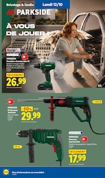 Prix et réduction Visseuse dans le prospectus Lidl en cours Offre Visseuse dans le catalogue Lidl du moment à la page 50