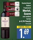 Merlot, Soave und weitere Sorten Angebote von Merlot bei E center Augsburg für 1,69 €