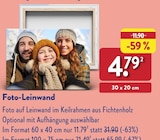 Foto-Leinwand Angebote bei ALDI Nord Delmenhorst für 4,79 €