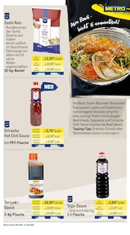 Sushi im METRO Prospekt "Monatsmix August" mit 44 Seiten (Düsseldorf)