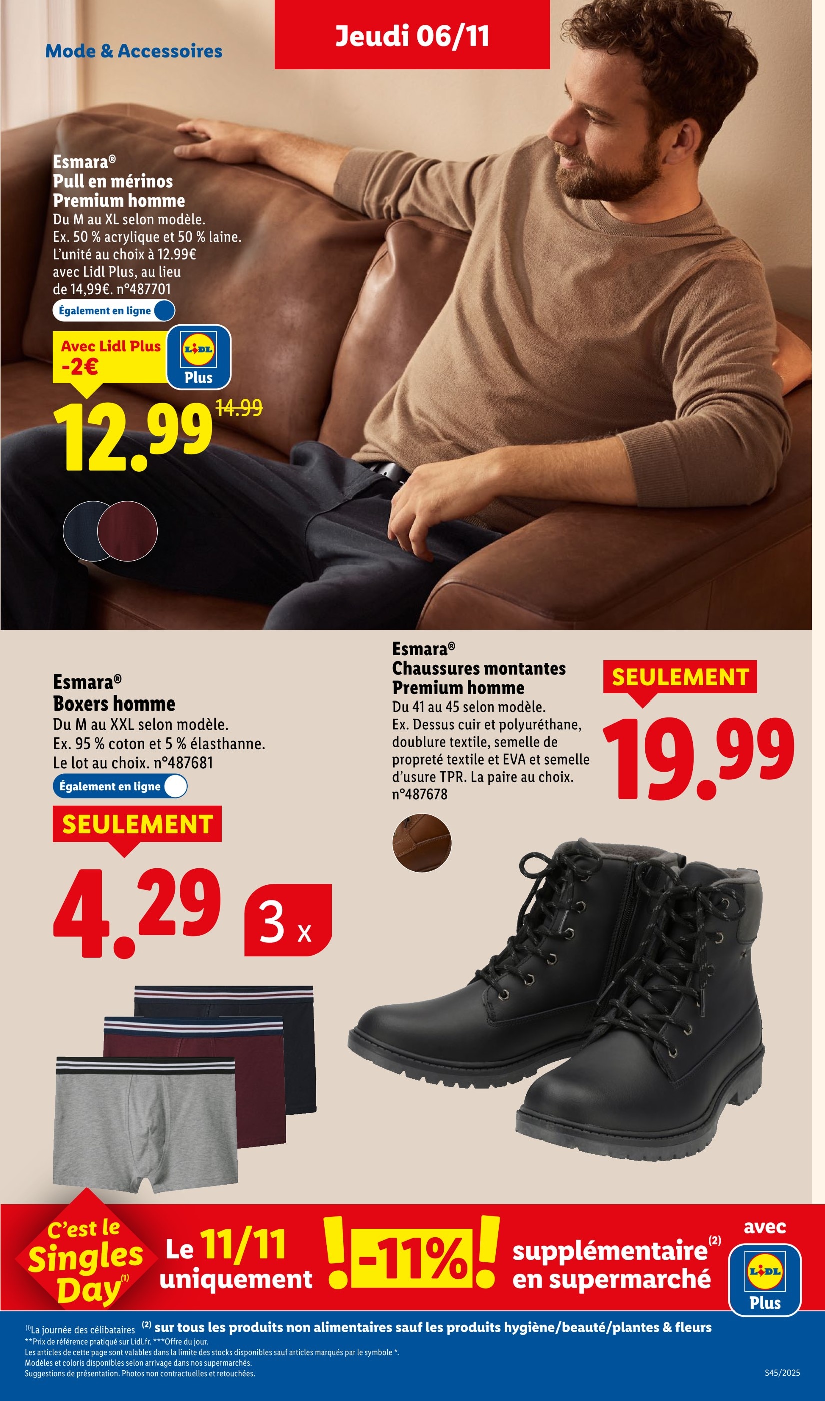 Promos et prix Chaussures Lidl cette semaine