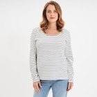 T-shirt allaitement manches longues ecru femme maternité à La Halle dans Noiseau