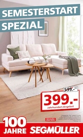 Aktueller Segmüller Prospekt mit Couch, "SEMESTERSTART SPEZIAL", Seite 1