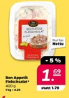 Fleischsalat von Bon Appetit für 1,69 € bei Netto mit dem Scottie im Angebot Fleischsalat von Bon Appetit im aktuellen Netto mit dem Scottie Prospekt