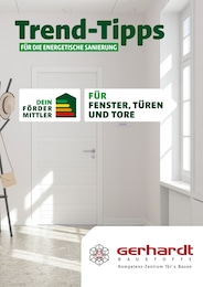 Aktueller Gerhardt Baumärkte Prospekt für Maintal: Trend-Tipps FÜR DIE ENERGETISCHE SANIERUNG mit 7} Seiten, 20.09.2024 - 29.09.2024