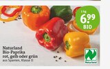 Bio-Paprika Angebote von Naturland bei tegut Landshut für 6,99 €