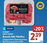 Bresaola della Valtellina Angebote von GOURMET FINEST CUISINE bei ALDI SÜD Oberhausen für 2,39 €