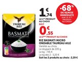 Riz Basmati Micro Ondable - Taureau Ailé en promo chez Super U Brive-la-Gaillarde à 0,55 €