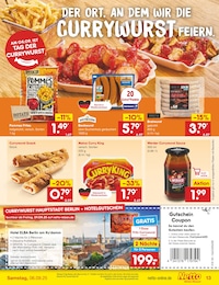 Currywurst Angebot im aktuellen Netto Marken-Discount Prospekt auf Seite 13