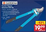 Comfort Bypass Astschere 500 BL Angebote von Gardena bei Netto Marken-Discount Heidelberg für 19,99 €
