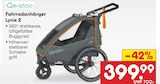 Fahrradanhänger Lynix 2 im Angebot bei Netto Marken-Discount in Wiesbaden Fahrradanhänger Lynix 2 Angebote von Qeridoo bei Netto Marken-Discount Wiesbaden für 399,99 €