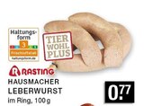 Hausmacher Leberwurst Angebote von Rasting bei EDEKA Bottrop für 0,77 €
