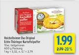 Das Original Echte Thüringer Kartoffelpuffer Angebote von Heichelheimer bei diska Görlitz für 1,99 €