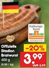 Aktuelle Bratwurst Angebote bei Netto Marken-Discount in Berlin Aktuelles Offizielle Stadion Bratwurst Angebot bei Netto Marken-Discount in Berlin ab 3,99 €