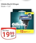 Mach3 Klingen Angebote von Gillette bei GLOBUS Neubrandenburg für 19,99 €