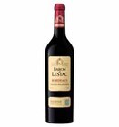 AOP BORDEAUX ROUGE - BARON DE LESTAC en promo chez Intermarché Argentan à 2,96 €