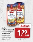 Saft-Bockwurst von Meica im aktuellen combi Prospekt