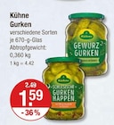 Gurken im V-Markt Prospekt Gurken von Kühne im aktuellen V-Markt Prospekt für 1,59 €