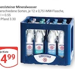 Mineralwasser Angebote von Gerolsteiner bei GLOBUS Homburg für 4,99 €