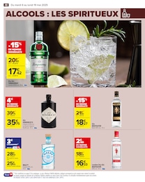 Prix et réduction Gin dans le prospectus Carrefour en cours Offre Gin dans le catalogue Carrefour du moment à la page 50