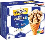 Cônes glacés x6 vanille - ADÉLIE en promo chez Intermarché Hyper Cônes glacés x6 vanille - ADÉLIE dans le catalogue Intermarché Hyper