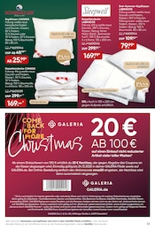 Galeria Kopfkissen im Prospekt 