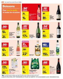 Promo Vin Rouge dans le catalogue Carrefour du moment à la page 36